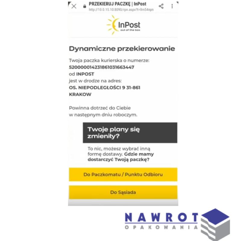 jak przekierować paczkę inpost